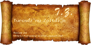 Turcsány Zoltán névjegykártya