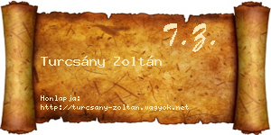 Turcsány Zoltán névjegykártya